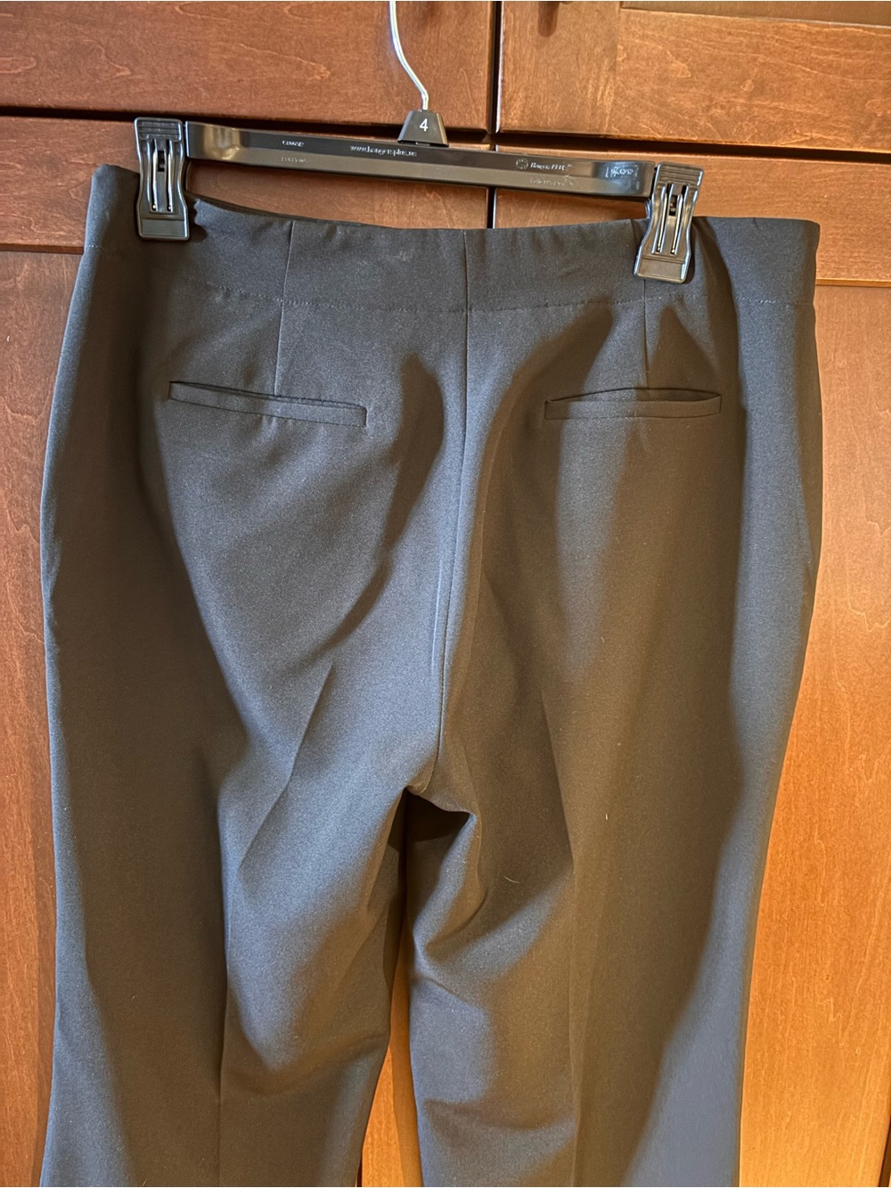 Karl Lagerfeld Black Dress Pants with Side Button Detail - Picture 4 of 5